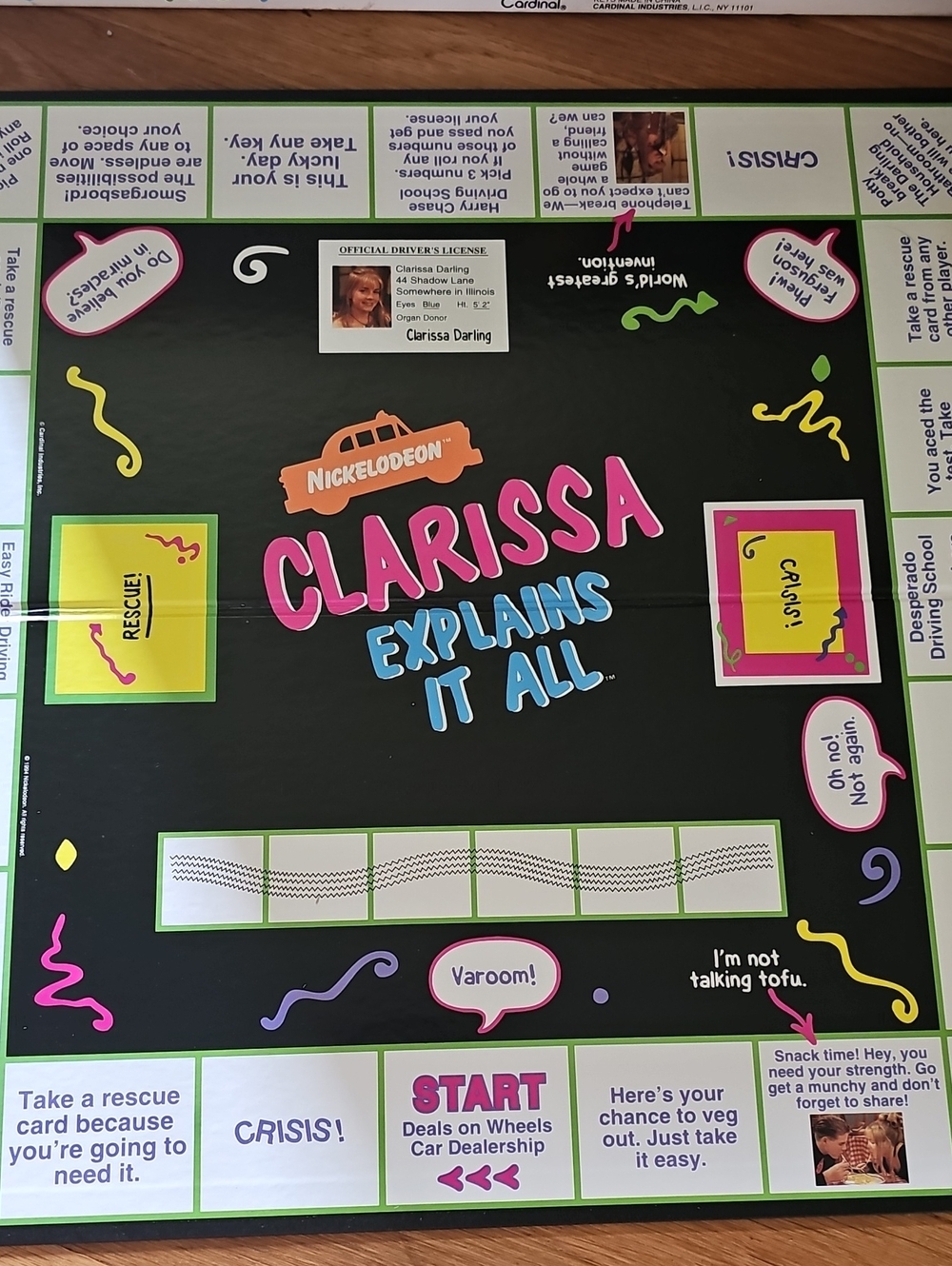 Vintage 1994 Clarissa Explains It All Board Game Nickelodeon Complete - Picture 7 of 14
